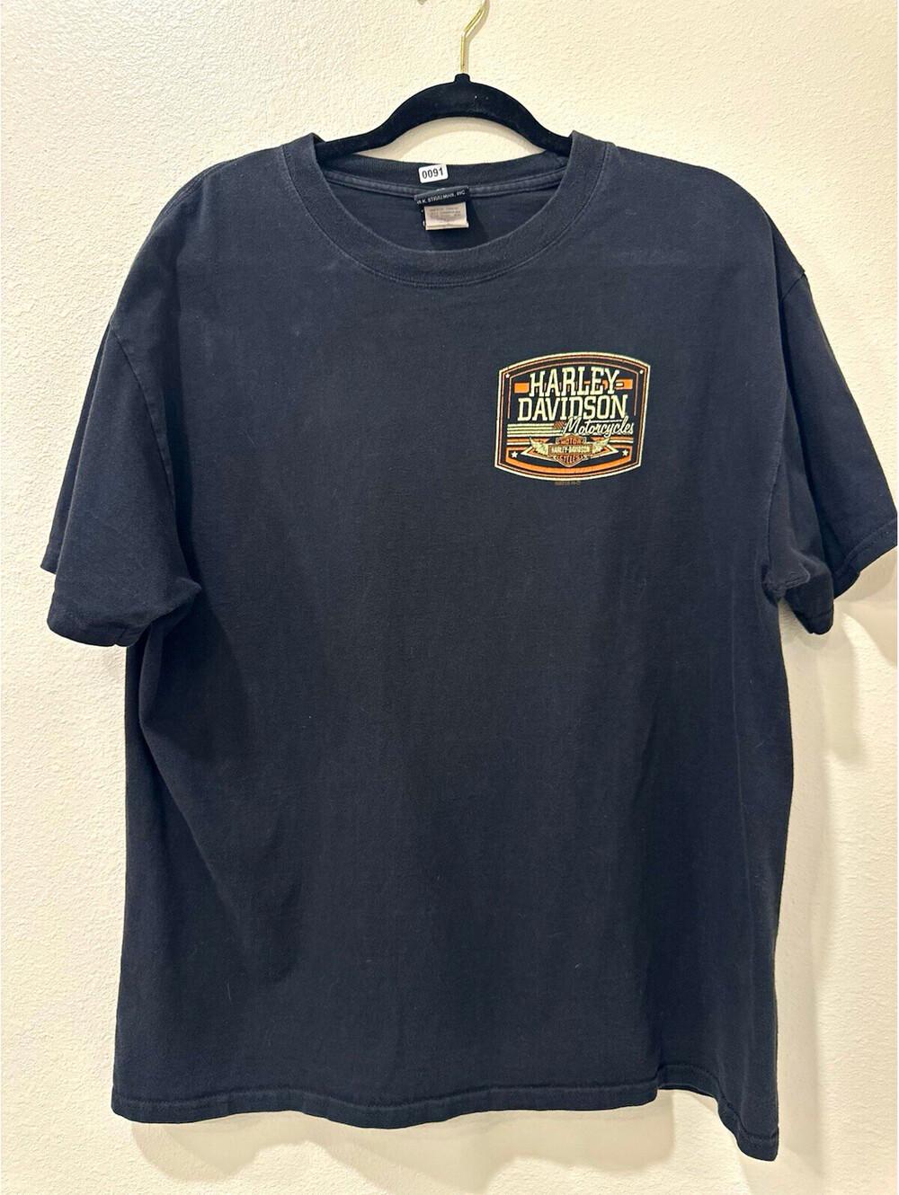 Vintage Harley-Davidson The Woodlands Texas Graphic Short Sleeve T-Shirt Size L
